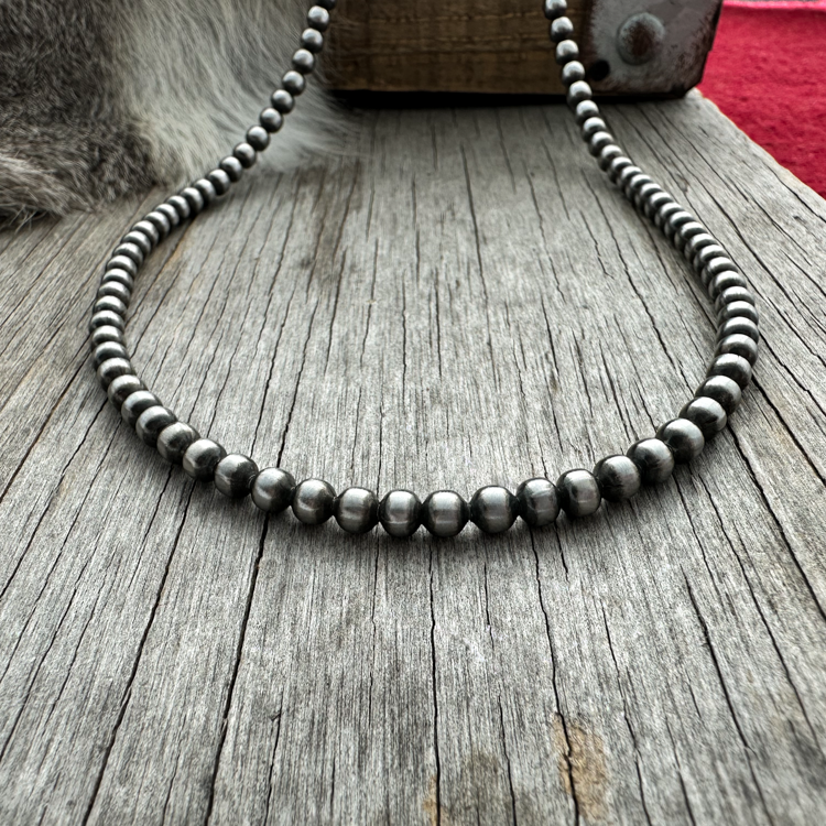 Handmade Navajo Pearl Necklace All 6mm beads Choose Length