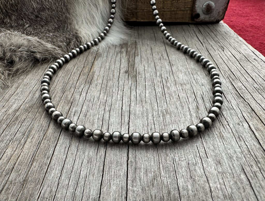 Handmade Navajo Pearl Petite Strand of 4 & 5mm beads ~ Choose Necklace Length!