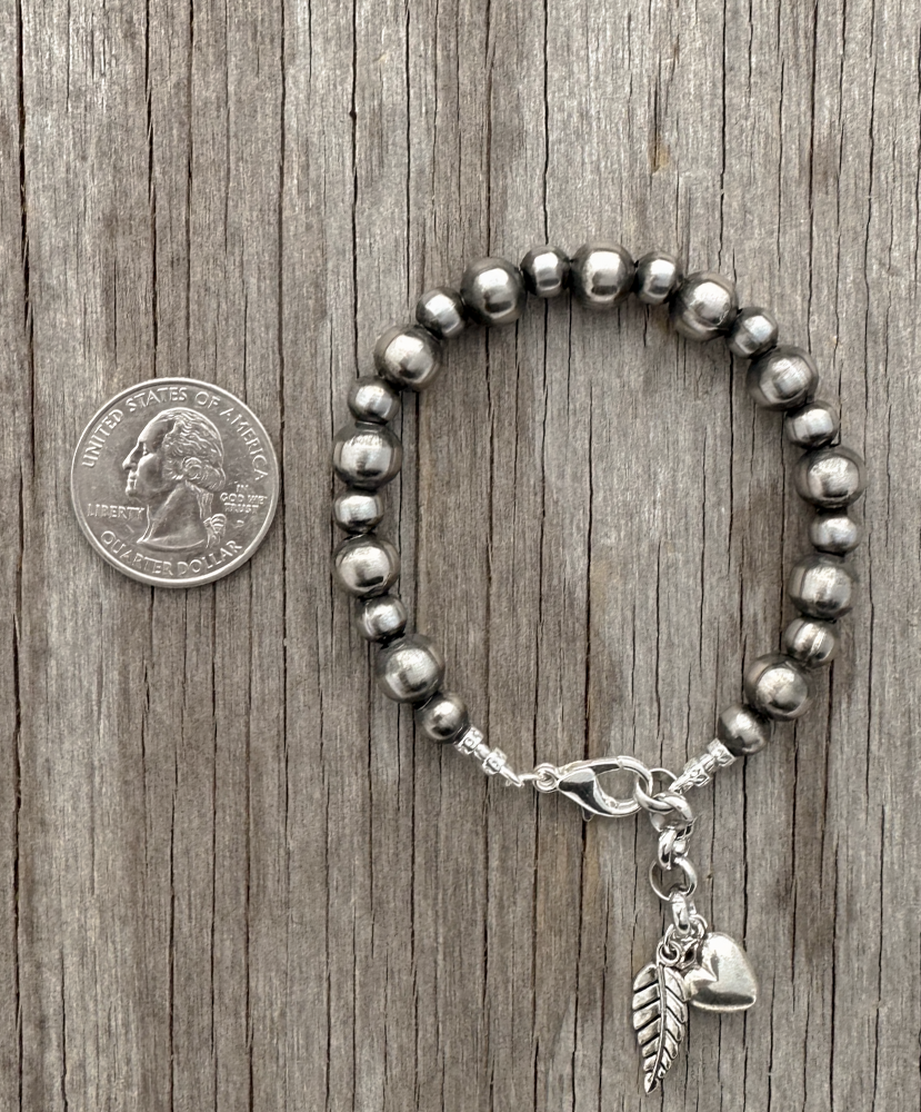 Handmade Navajo Pearl Bracelet 6mm And 8mm Beads handmade-navajo-pearl-bracelet-6mm-and-8mm-beads