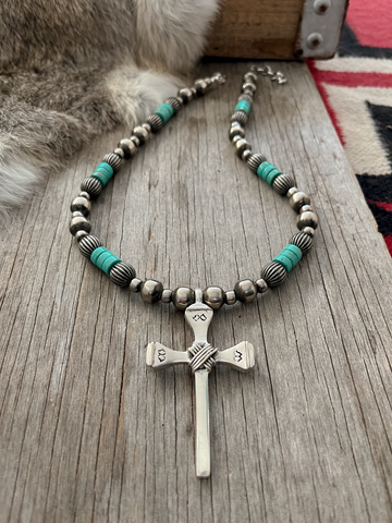 Handmade Navajo Pearl Pendant Necklace ~ Simple yet powerful, a true labor of love! ~ Limited Quantity!